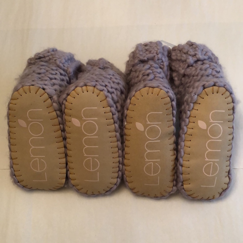 LEMON Slippers, Hand Knit, 2 Pairs - Picture 6 of 10